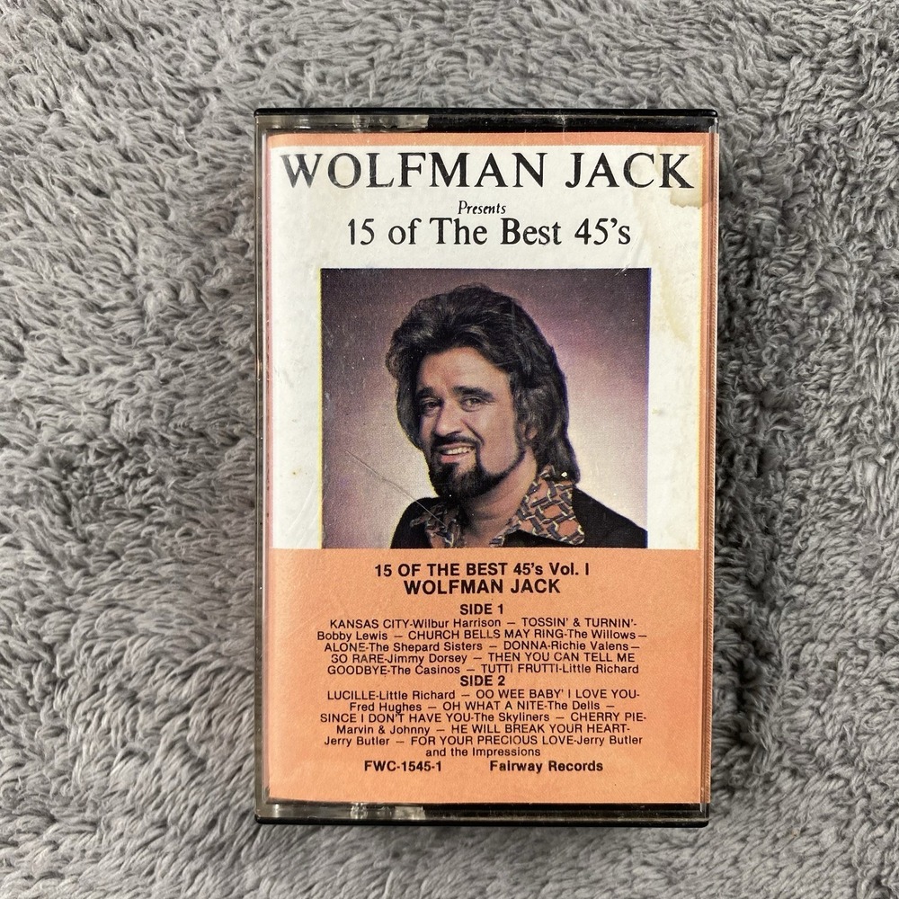 Wolfman Jack Presents 15 Of The Best 45's Cassette